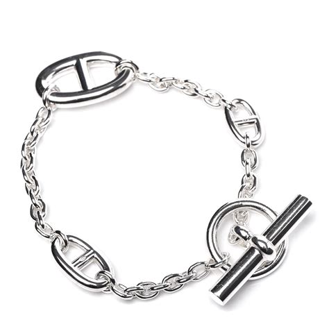 hermes sterling silver bracelet